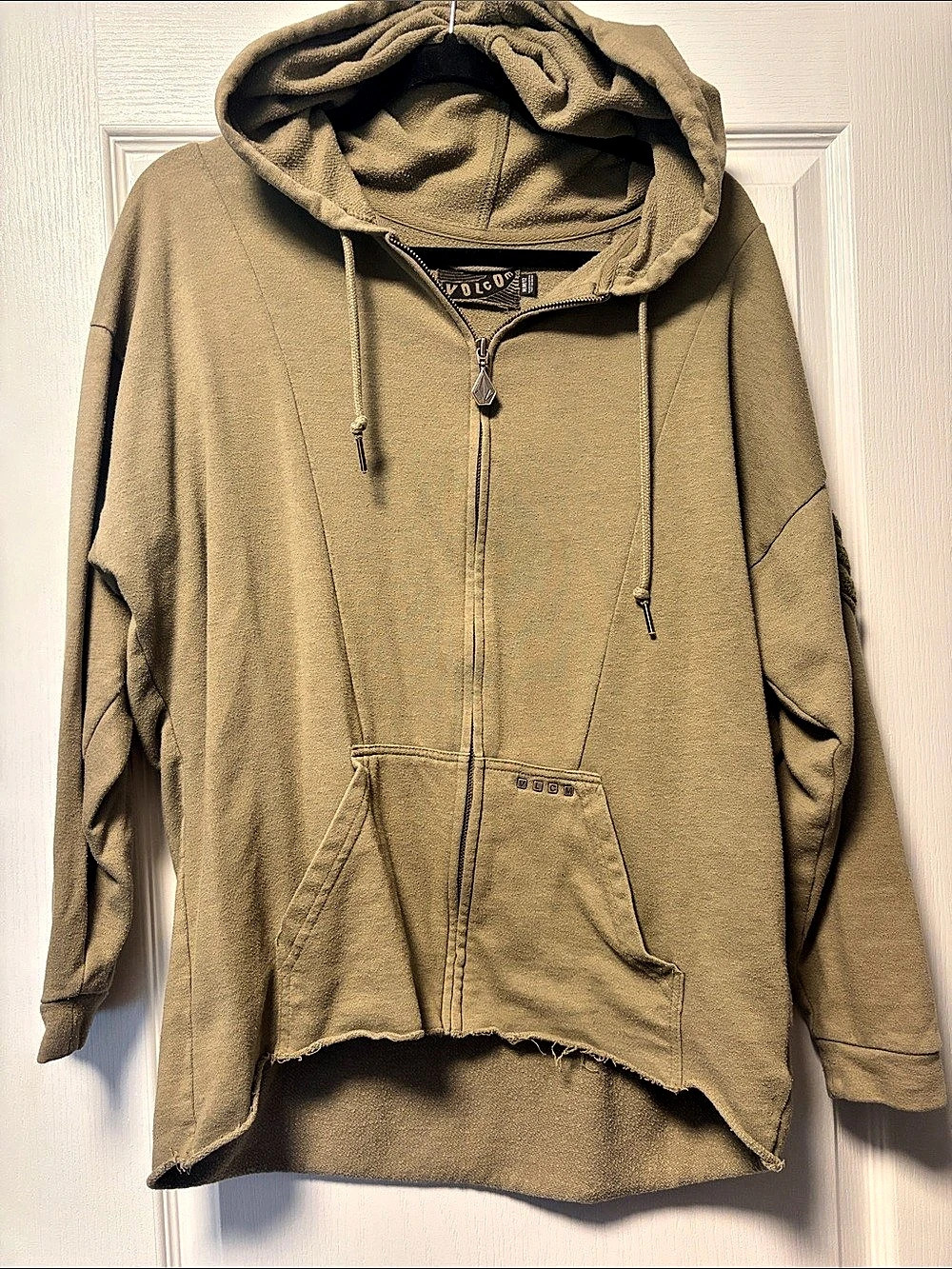 Volcom Brown Zip Hoodie Size Medium